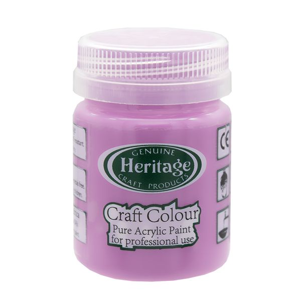 Heritage Pure Acrylic Paint - Craft Colour Range - 50ml - Ripe Plum Purple