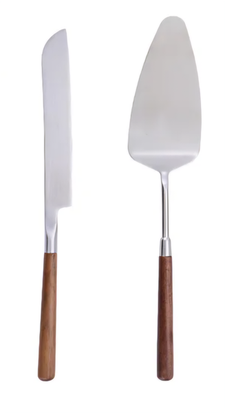 Nicolson Russell Wooden Cake Serving Set
