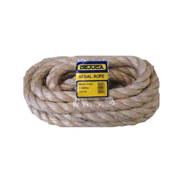 Dejuca - Sisal Rope - 20mm X 5m - (hank)
