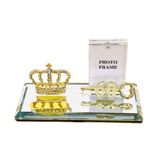 60th Key Gents Diamant Gold Crown with Magnetic Photo Frame And Metal