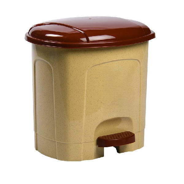 Grace Pack Brown Pedal Dustbin Step - on 3 Ltr