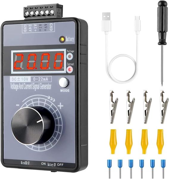 0/4-20MA DC 0-10V Signal Generator,Analog Generator with 4Digit LCD Display