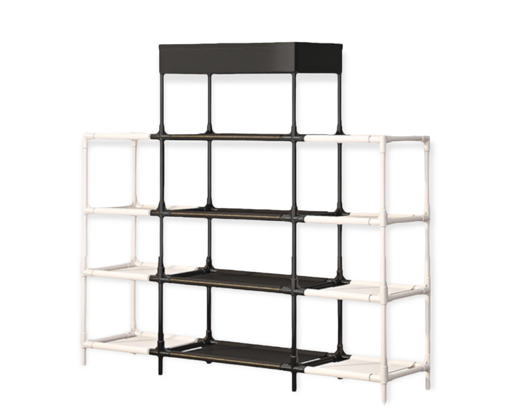 7DN0 5-Tier Shoe Rack Organizer Space Saving Adjustable Shoe Rack