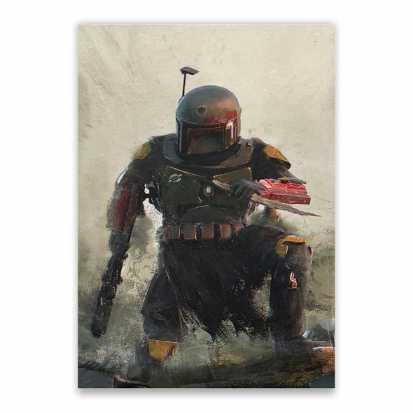 Boba Fett Painting Poster - A1