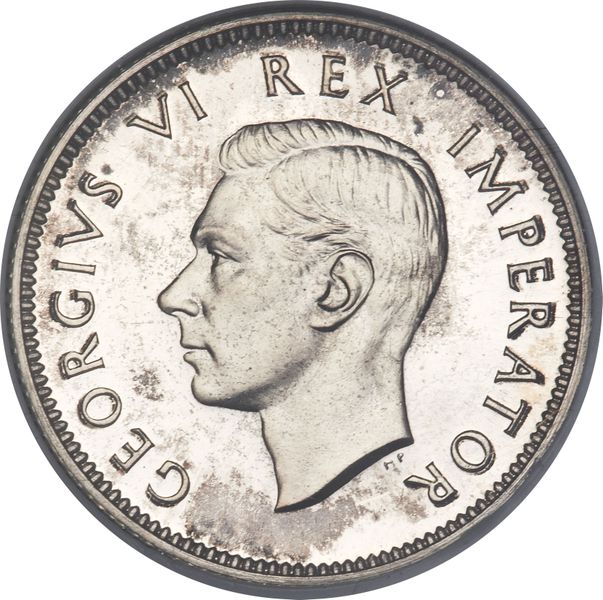 1942 South Africa Silver 1 Shilling Coin George VI