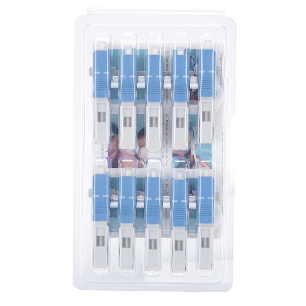 10 Pieces SC/UPC Fiber Quick Connectors