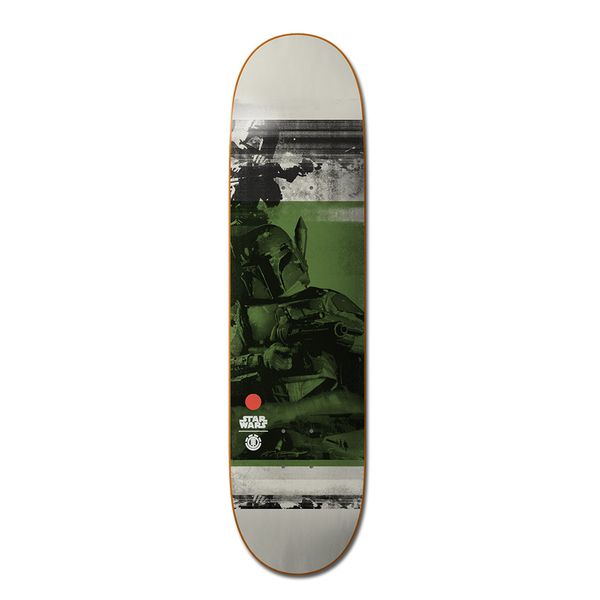 Element Star Wars Boba Fett Skateboard Deck- Green - 8.25 X 31.875 Street