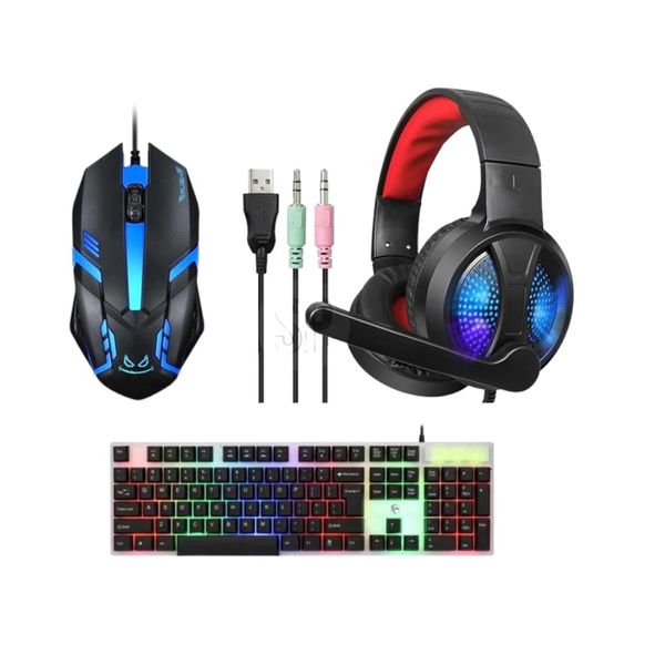 Gaming Set 3-in-1 Combo with Light and Wired