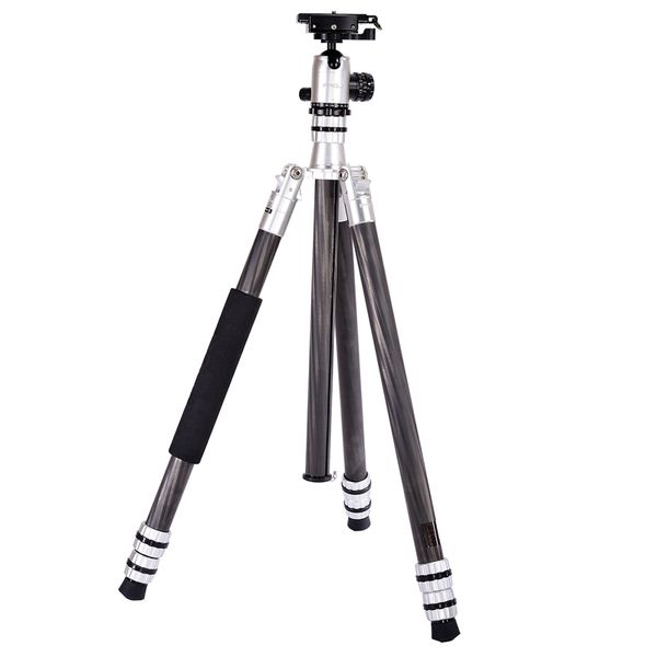 Jenova PRO.J Professional Carbon Fiber Tripod 25kg Capacity Silver-35851SV
