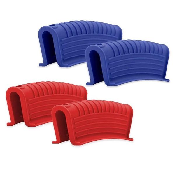 2 Pairs Silicone Anti-Slip Pot Handle Holders