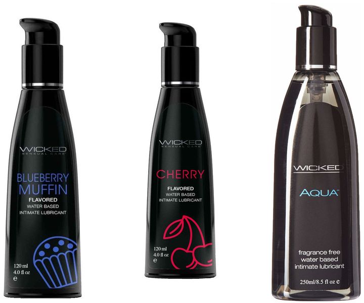 Wicked Adult Sensual Care Aqua w Cherry &amp; Blueberry Muffin Lubes Lubricants