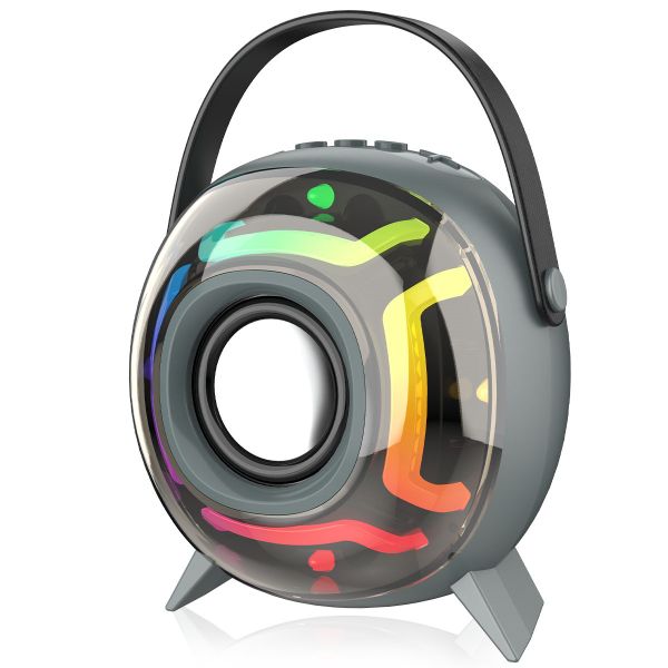 ZQS1221W Portable Bluetooth Karaoke Speaker With Wireless Microphone - Grey