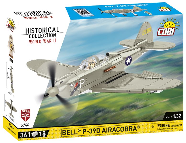 WWII BELL P-39D AIRACOBRA Airplane Construction Model