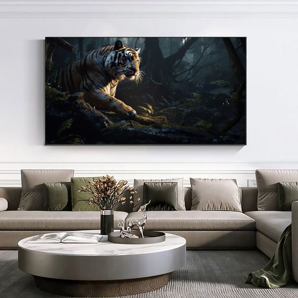 Canvas Wall Decor - Tigers Night Watch - 0273