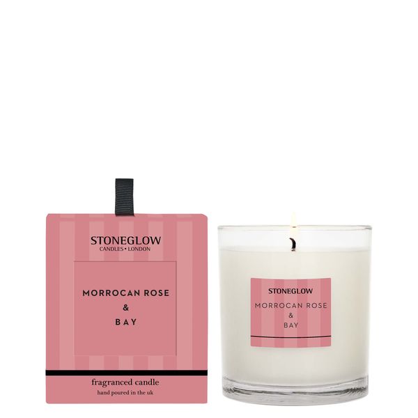 Stoneglow Fragranced Candle - Moroccan Rose &amp; Bay