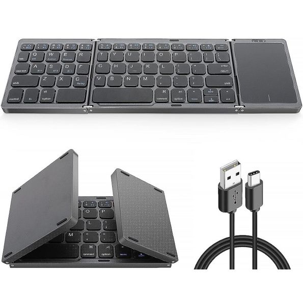 Wireless Bluetooth Keyboard With Touch Mouse Pad