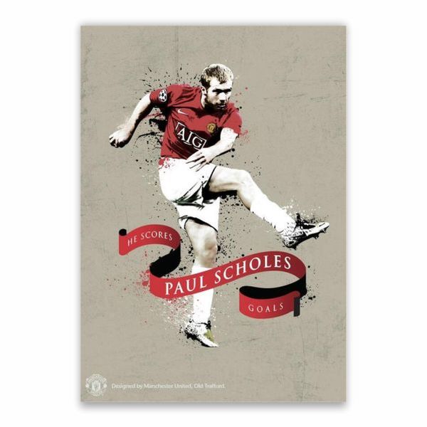 Paul Scholes Goals Poster - A1