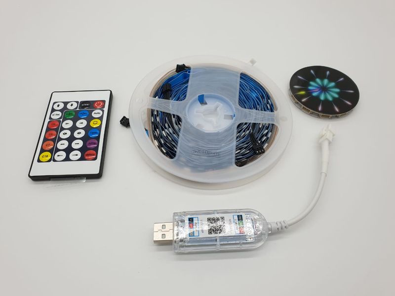 LED RGB Fireworks Strip Light with Remote