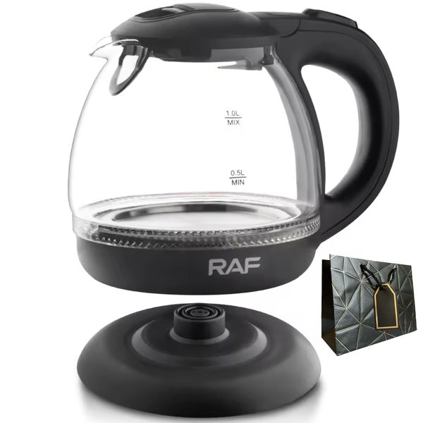 RAF - 1L Borosilicate Glass Kettle &amp; Gift Bag