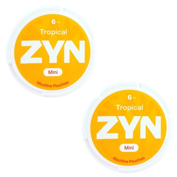 Zyn Mini Nicotine Pouches - Tropical 6mg - 2 Pack (30 Pouches)