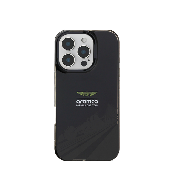ASTON MARTIN - Aramco F1-Magsafe IPhone 16 Pro Black Case
