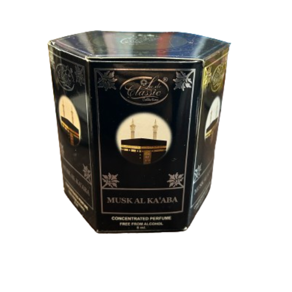 6 x 6ml Al-Rehab Musk Al Ka'aba Roll On Attar Concentrated Perfume Oil