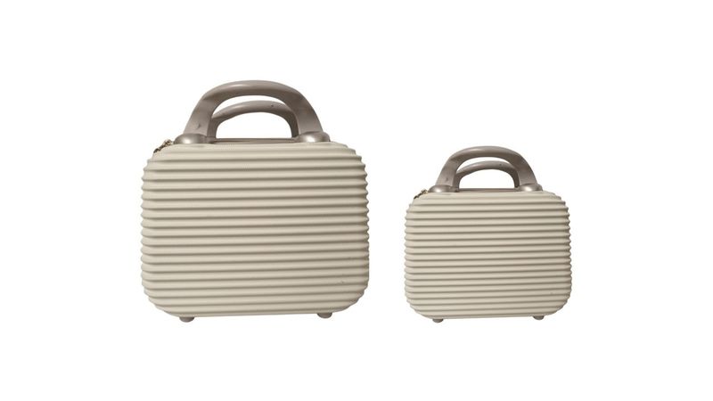 Multi Compartment Travel Vanity Suitcase Set of 2