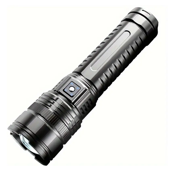 Waterproof High-Intensity Flashlight with Built in Powerbank and Emergency Cob