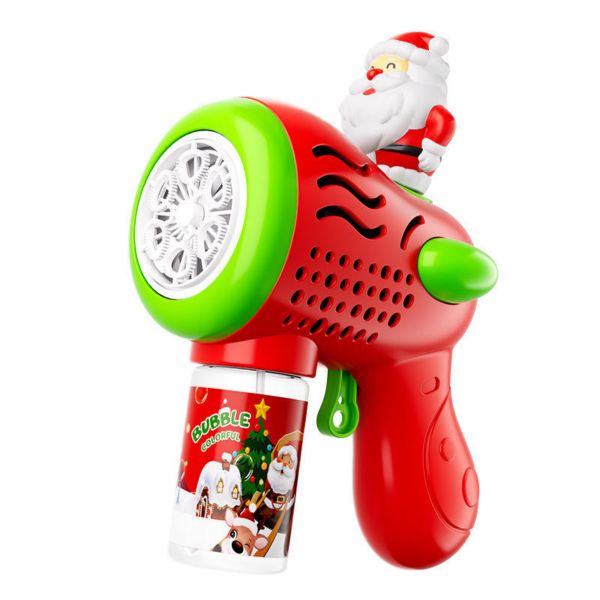 6 Holes Bubble Blaster Automatic Soap Bubbles Gun Machine Christmas Toy