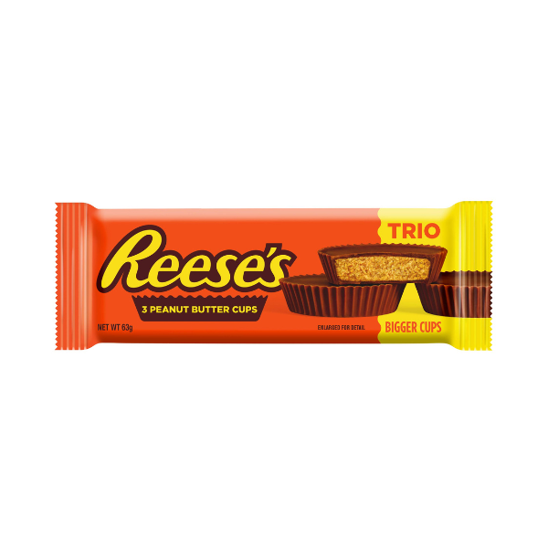 Reese's Peanut Butter 3Piece Cup Milk Choc Trio 4 x63g
