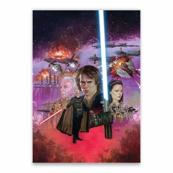 Star Wars Outer Space Cartoon Poster - A1