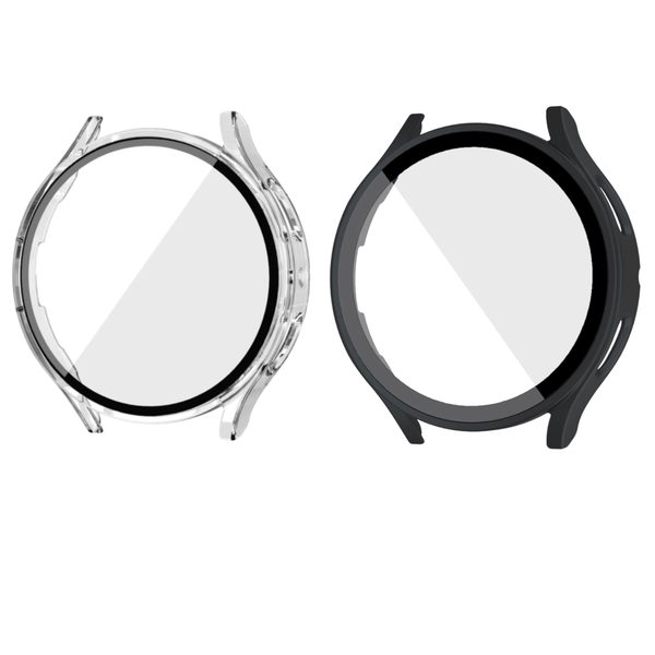 Twin Pack 44mm Screen Protector Hard Case compatible with Galaxy Watch 6