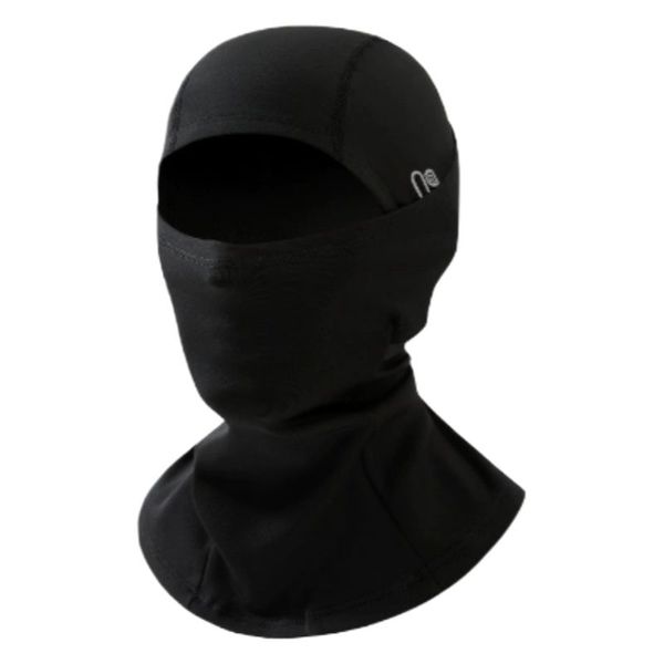 Windproof and Cold-Proof Mask, Warm Headgear with Eyeholes,Black
