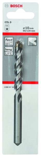 CYL-3 Concrete Drill Bit 10 x 80 x 120 mm, d 9 mm