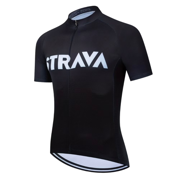 Strava Men's Short Sleeve Cycling Jersey - Charcoal