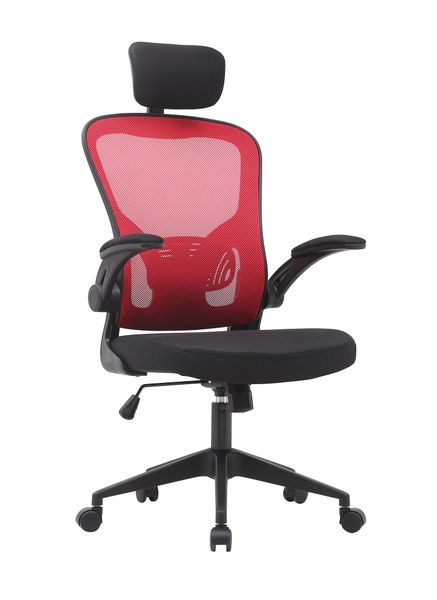 Linx Lennon High Back Mesh Chair - Red