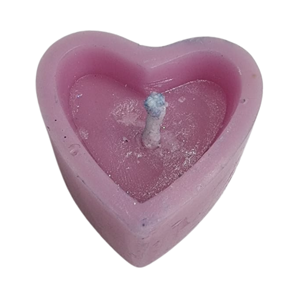 Small Heart Shaped Wax Candle