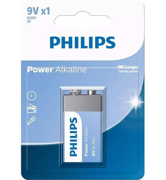 Philips 9V Alkaline Battery - 1 Pack