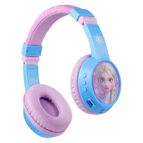 Disney Frozen Padded Bluetooth Wireless Headphones with 12 Hour