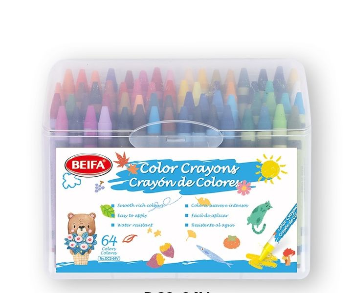 BEIFA 64 Color Crayons Set