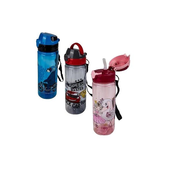 Water Bottle with Straw - 700ml - 3-Piece