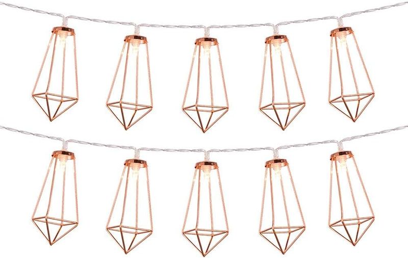 10 LED Ball Cone String Light White