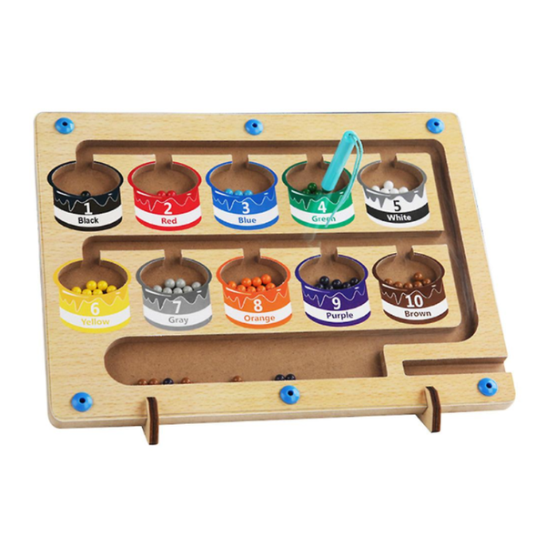 Wooden Magnetic Color Classification Shift Game Educational Toy