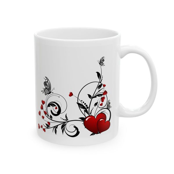 Novelty Mug - Hearts &amp; Butterflies