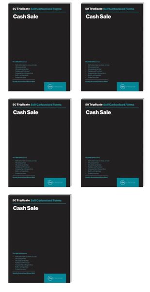 RBE Cash Sale Triplicate Pads A5 5's
