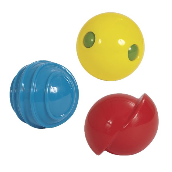 edushape - Fun Z Sensory Balls 3-Pack - Unique Rolling &amp; Bouncing Baby Toy