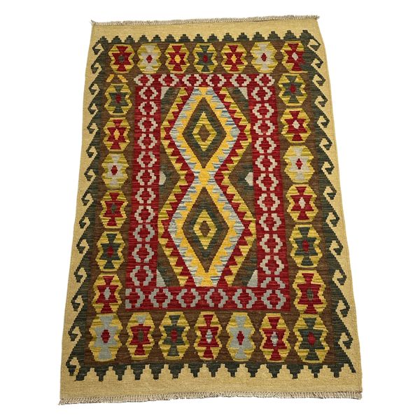 RUGS OF PERSIA MULTI 148 x 96cm Multi Color Afghan Hand Knotted Kilim Rug