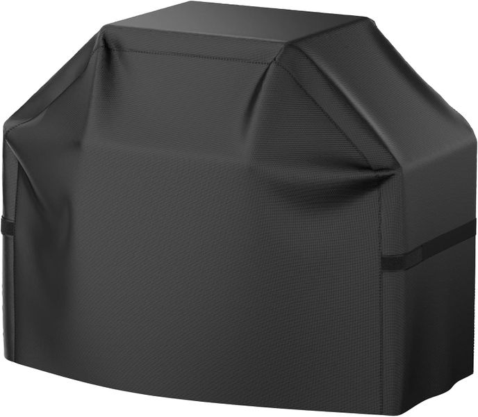Black Grill Cover for 4-Burner Grills, Durable &amp; Protective Design