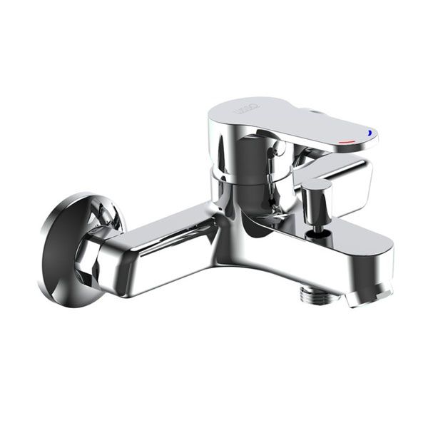 Lusso Savio Bath Mixer Wall Type - Chrome (210 x 150 x 110mm)