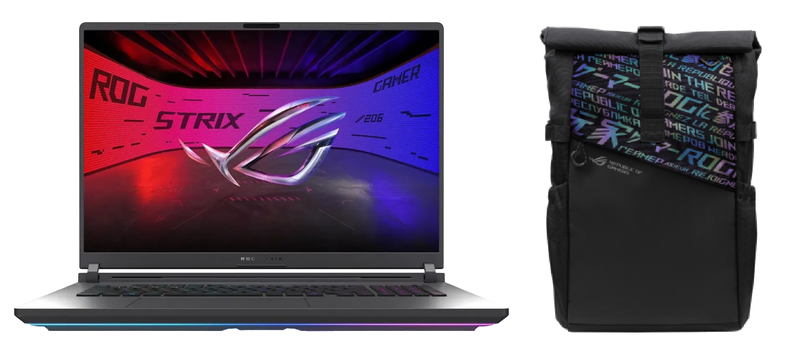 CS ROG Strix G18 Core Ultra 9 RTX 5070 Gaming Laptop 96GB RAM/8TB SSD + Bag